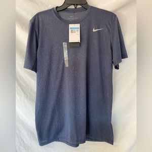 Men’s Dri-Fit Nike tee size M. Dark/Navy blue running shirt.